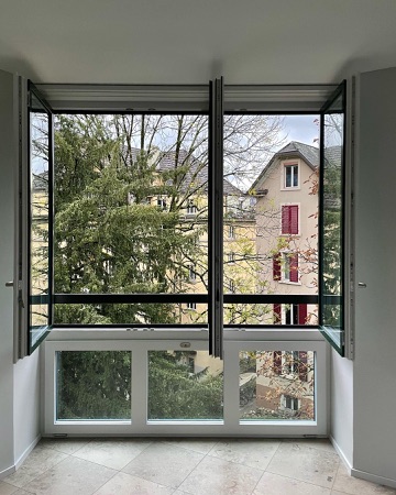 Fenster aus Metall, Glas · Apartment Building Hofackerstrasse — EMI Architekten