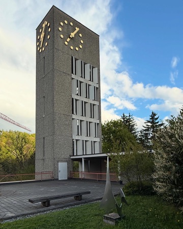 Fassaden aus Beton, Metall · Reformierte Kirche Leimbach — Oskar Bitterli