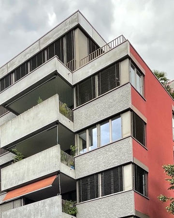 Fassaden, Fenster aus Beton, Metall · Hohlstrasse 78 — Peter Märkli