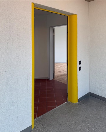 Türen aus Holz, Keramik · Siedlung Buchwiesen — BS+EMI Architektenpartner