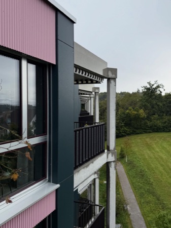 Fassaden, Fenster aus Beton, Metall · Alterswohnen Rehbühl — Neff Neumann Architekten