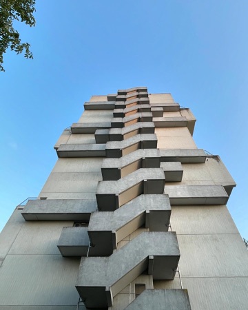Fassaden, Balkone aus Beton, Metall · Wohnsiedlung Unteraffoltern II — Georges-Pierre Dubois