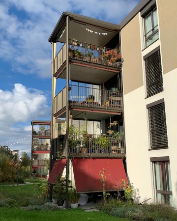 Fenster, Handläufe aus Metall, Verputz · Entlisberg — Meier Hug Architekten