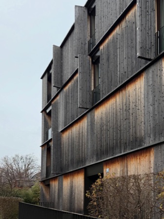 Fassaden, Fenster aus Holz · Escherpark, Apartment Buildings — E2A