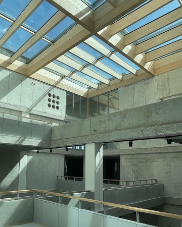 Handläufe, Oberlichter aus Beton, Holz · Gewerbe und Büro Buckhauserstrasse 40 — Oxid Architektur