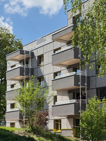 Fassaden, Fenster aus Metall, Glas · Espenhof West — Weyell Zipse Architekten