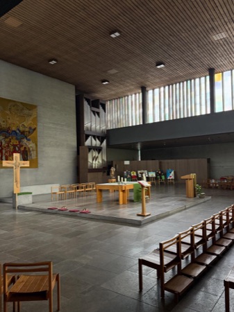 Fenster, Decken aus Beton, Holz · Katholische Kirche St. Marien — Wilhelm Keller