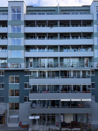 Fassaden, Balkone aus Metall, Glas · Westhof Dübendorf — Conen Sigl Architekten