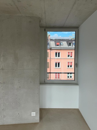 Fenster aus Beton, Glas · Mehrfamilienhaus an der Limmat II — Schaub Zwicky Architekt:innen