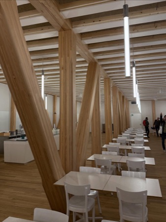 Stützen, Decken aus Holz · Hortus — Herzog & de Meuron