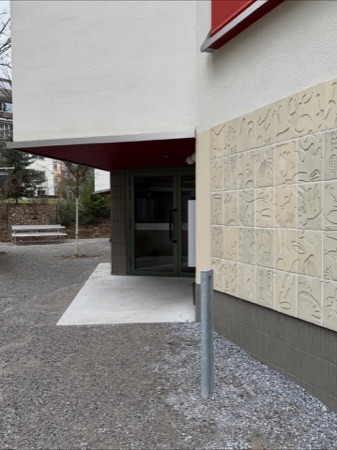 Türen, Eingänge aus Glas, Keramik · Neubau MFH Nordstrasse 174 — Roider Giovanoli Architekten