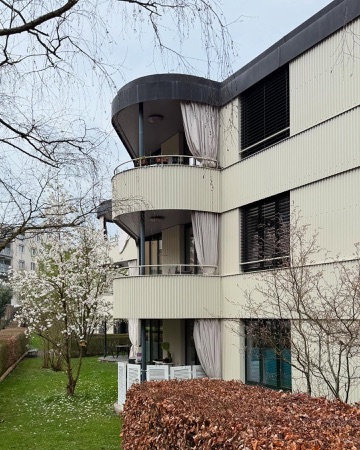 Fassaden, Handläufe aus Metall, Glas · Wohnüberbauung Am Katzenbach III — BS+EMI Architektenpartner