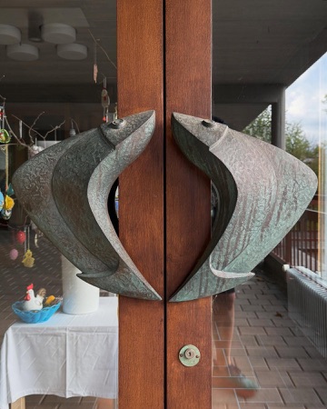 Türen aus Holz, Metall · Reformierte Kirche Leimbach — Oskar Bitterli