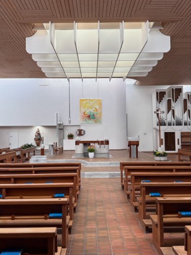 Oberlichter, Decken aus Holz · Kirche Maria-Hilf — Walter Moser