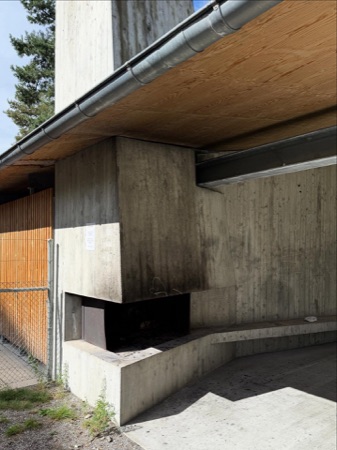 Decken, Vordächer aus Beton, Holz · Zellweger-Park | Weiherweg — EM2N