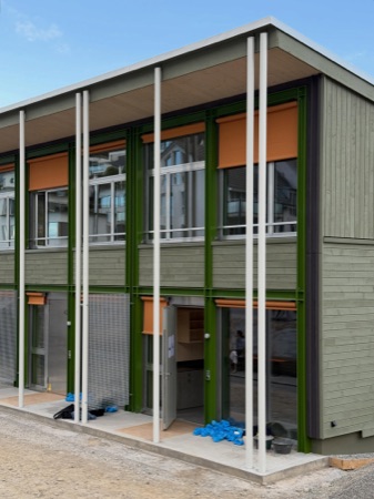 Fassaden, Fenster aus Holz, Metall · Atelierhäuser Horgen Ebnet — Neff Neumann Architekten