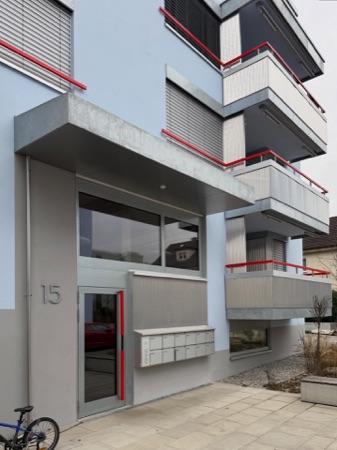 Türen, Eingänge aus Metall, Glas · Wohnhäuser Sandacker — SGGK Architekt*innen Studio Gmür