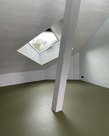 Oberlichter, Stützen aus Holz, Glas · Stampfenbachstrasse — EMI Architekten