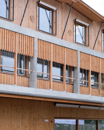 Fassaden, Fenster aus Beton, Holz · Kinderspital Zürich — Herzog & de Meuron