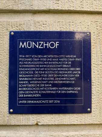 Metall · Münzhof — Pfleghard & Haefeli