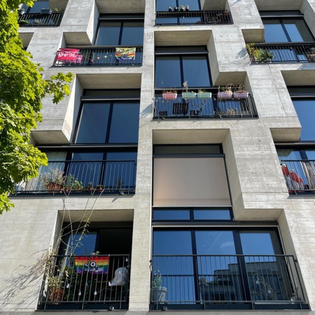 Fassaden, Fenster aus Beton, Metall · Mehr als Wohnen, Haus G — pool Architekten