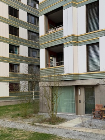 Fassaden, Balkone aus Beton, Glas · Wohnüberbauung Wydäckerring — Duplex Architekten