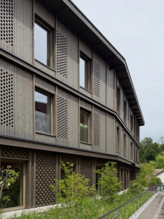 Fassaden, Fenster aus Holz, Glas · Neubau Tanne, Schweizerische Stiftung für Taubblinde — Scheibler & Villard