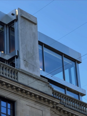Fassaden, Fenster aus Metall, Glas · Ehemalige Börse, Bahnhofstrasse 3 — Studio Märkli