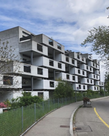 Fassaden, Balkone aus Beton, Metall · Paul-Clairmont-Strasse — Gmür & Steib Architekten