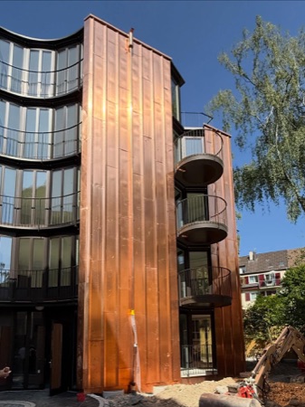 Fassaden, Fenster aus Metall, Glas · Apartment Building Milchbuck — EMI Architekten