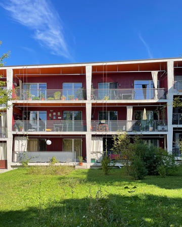 Fassaden, Fenster aus Beton, Holz · Wohnsiedlung Brüggliäcker — BS+EMI Architektenpartner