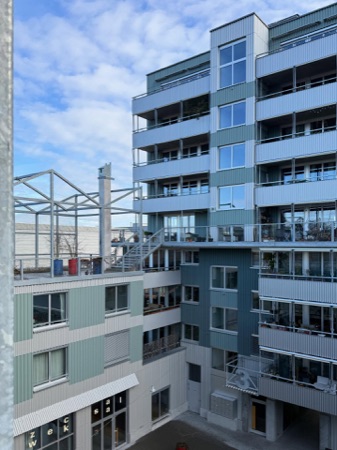 Fassaden, Balkone aus Metall, Glas · Westhof Dübendorf — Conen Sigl Architekten