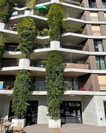 Fassaden, Balkone aus Beton, Metall · Mehr als Wohnen, Haus E — Müller Sigrist Architekten