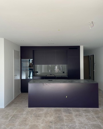 Küchen aus Metall, Glas · Manegg Mitte — Neff Neumann Architekten