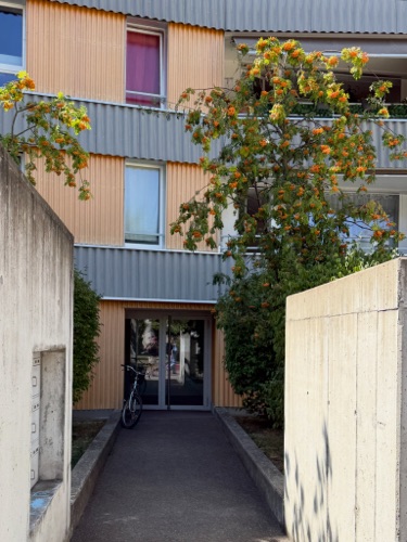 Eingänge aus Beton · Siedlung Hausäcker — Hauenstein La Roche Schedler