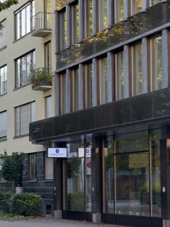 Fassaden, Fenster aus Glas, Naturstein · Geschäftshaus Bleicherweg 21 — Studio Märkli