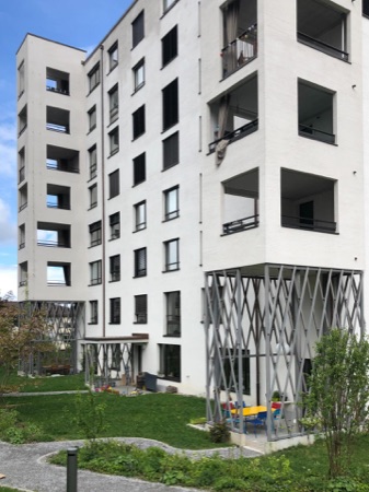 Fassaden, Balkone aus Metall, Verputz · Wohnsiedlung Triemli1 — Hauenstein La Roche Schedler