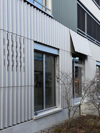 Fassaden, Fenster aus Beton, Metall · Westhof Dübendorf — Conen Sigl Architekten