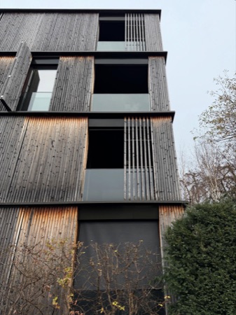 Fassaden, Fenster aus Holz, Glas · Escherpark, Apartment Buildings — E2A