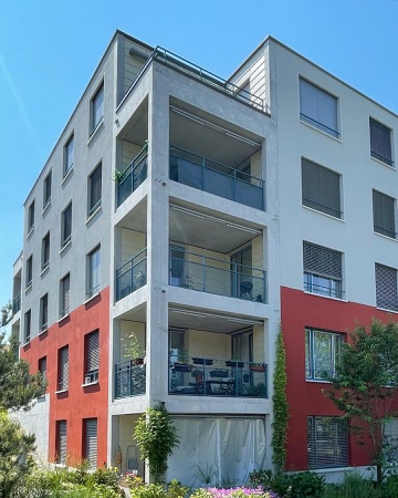 Fassaden, Fenster aus Beton, Metall · Wohnhaus Birchstrasse — Adrian Streich Architekten