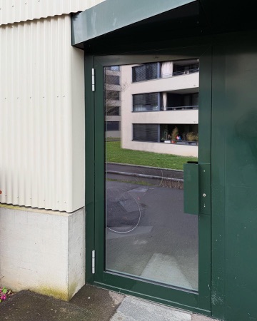 Türen, Eingänge aus Beton, Metall · Wohnüberbauung Am Katzenbach III — BS+EMI Architektenpartner