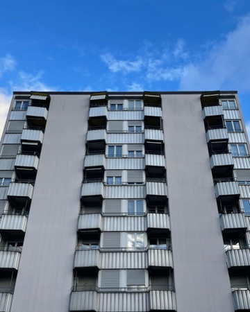 Fassaden, Fenster aus Metall, Glas · Alterssiedlung Felsenrain — Edy Rudolf Knupfer