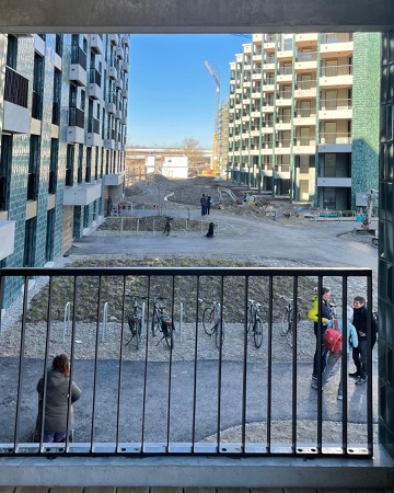 Fassaden, Balkone aus Beton, Metall · Manegg Mitte — Neff Neumann Architekten