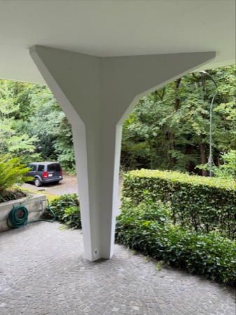 Stützen, Decken aus Beton, Naturstein · Haus Steiger, Doldertal — Rudolf Steiger / Flora Steiger-Crawford