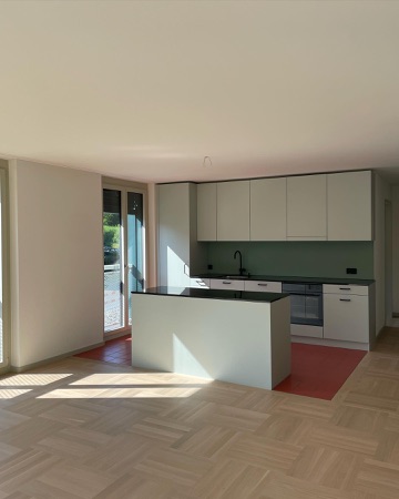 Fenster, Küchen aus Holz, Glas · Wohnsiedlung Asylstrasse — Fischer Architekten