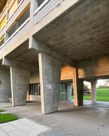 Balkone, Eingänge aus Beton, Metall · Wohnsiedlung Unteraffoltern II — Georges-Pierre Dubois