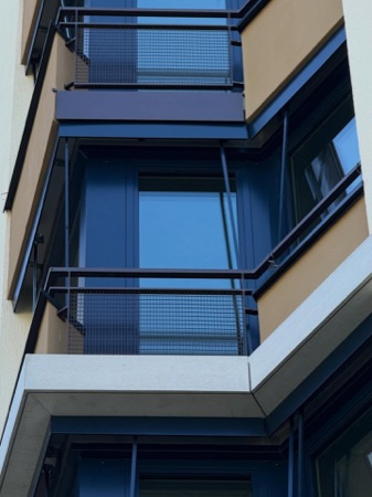 Fassaden, Handläufe aus Metall, Glas · Wohnsiedlung Hardau I — Graber Pulver Architekten