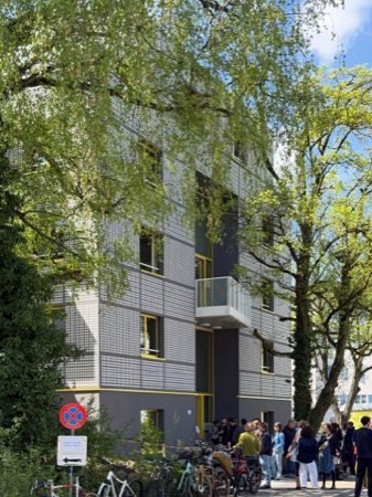Fassaden, Fenster aus Metall, Glas · Espenhof West — Weyell Zipse Architekten